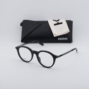 Kenzo KZ50015U 001 Round Eyeglasses 51mm - Shiny Black